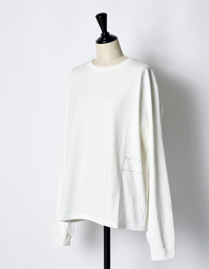 "Roy Taro" Art Print Long Sleeve T-shirt / white