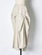 Layered Tuck Skirt / beige