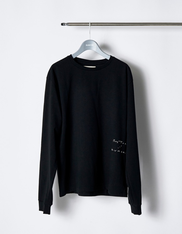 "Roy Taro" Art Print Long Sleeve T-shirt / black
