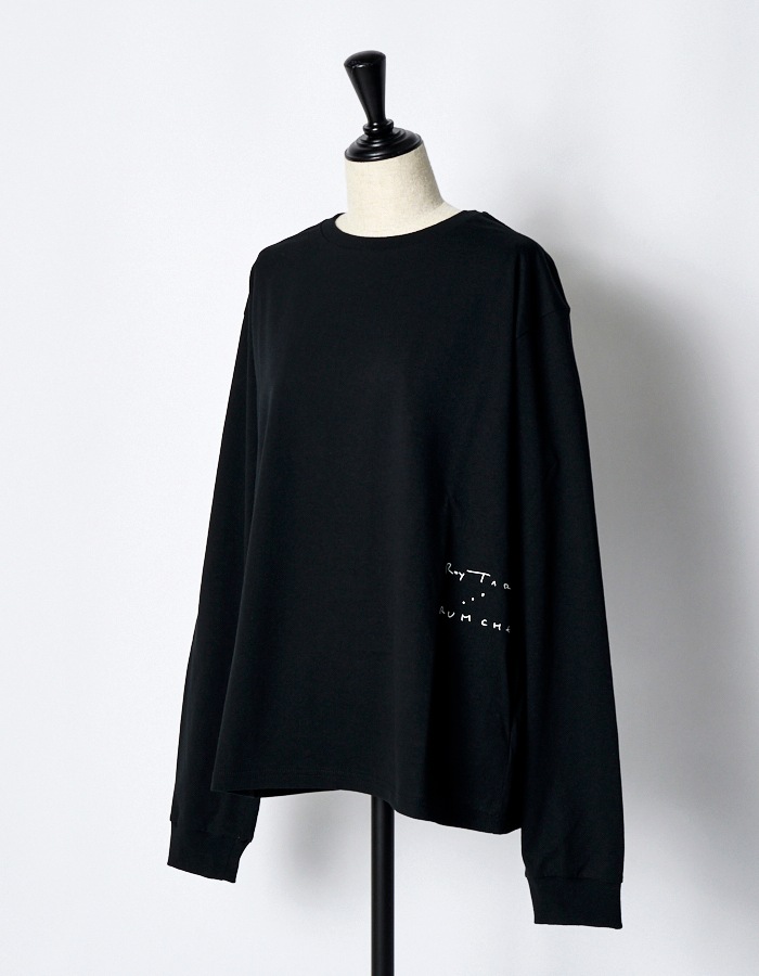 "Roy Taro" Art Print Long Sleeve T-shirt / black