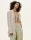 Layered Tuck Jacket / beige
