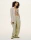 Layered Tuck Jacket / beige
