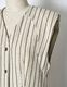 Spangled Stripe Dress / off white