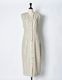 Spangled Stripe Dress / off white