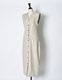Spangled Stripe Dress / off white
