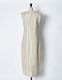 Spangled Stripe Dress / off white