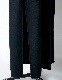 Cutout Shoulder River Coat / black