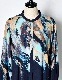 Wing Panel Print Shirt / navy