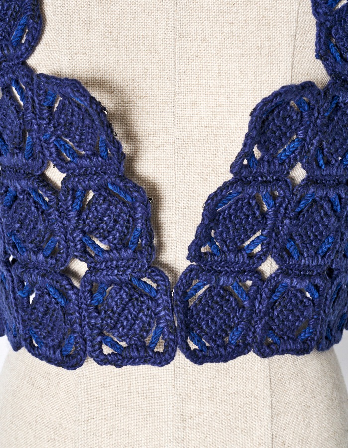 "ORIGAMI" Bustier / navy