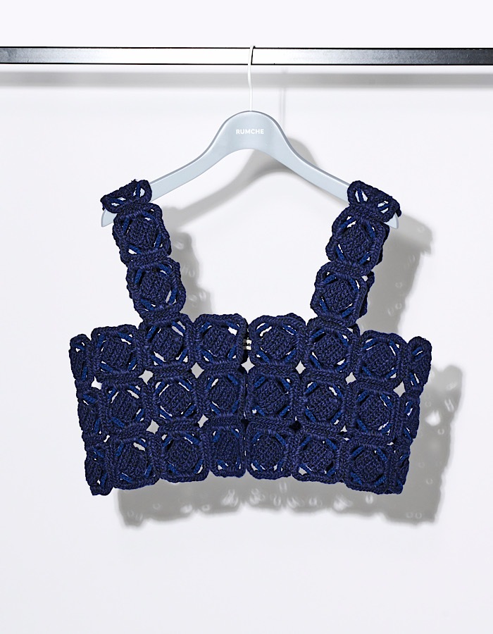 "ORIGAMI" Bustier / navy