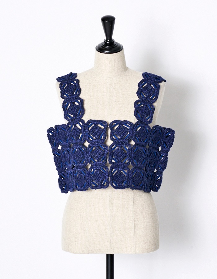 "ORIGAMI" Bustier / navy