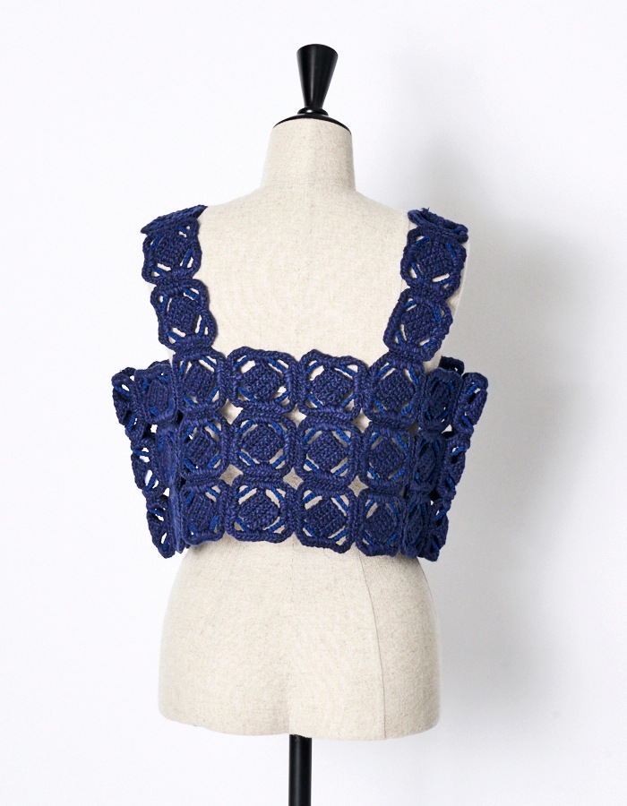 "ORIGAMI" Bustier / navy