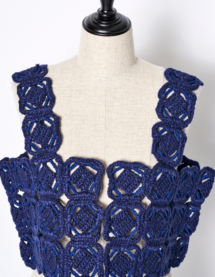 "ORIGAMI" Bustier / navy