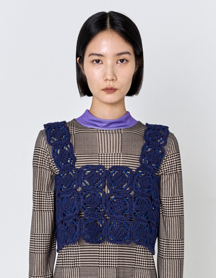 "ORIGAMI" Bustier / navy