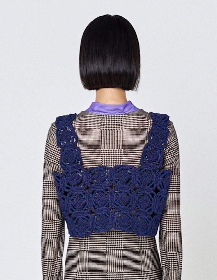 "ORIGAMI" Bustier / navy