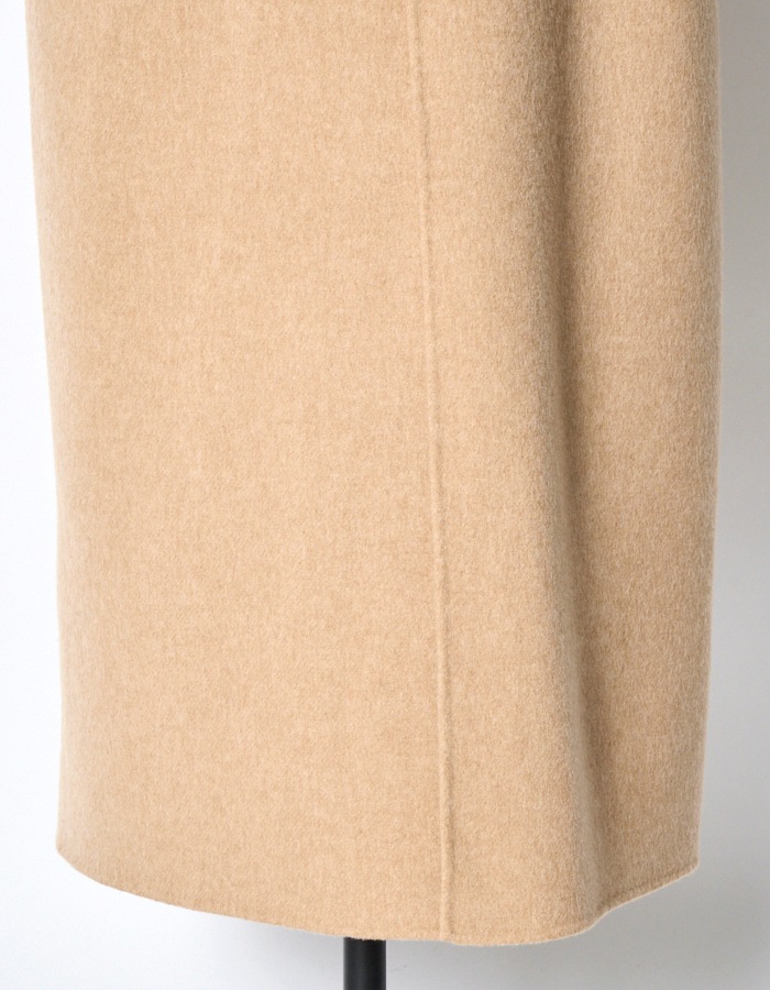 Cutout Shoulder River Coat / camel