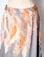 Wing Panel Print Skirt / gray