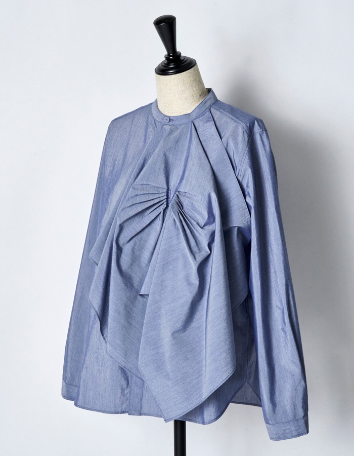 Tuck Chief Band Collar Shirt / sax