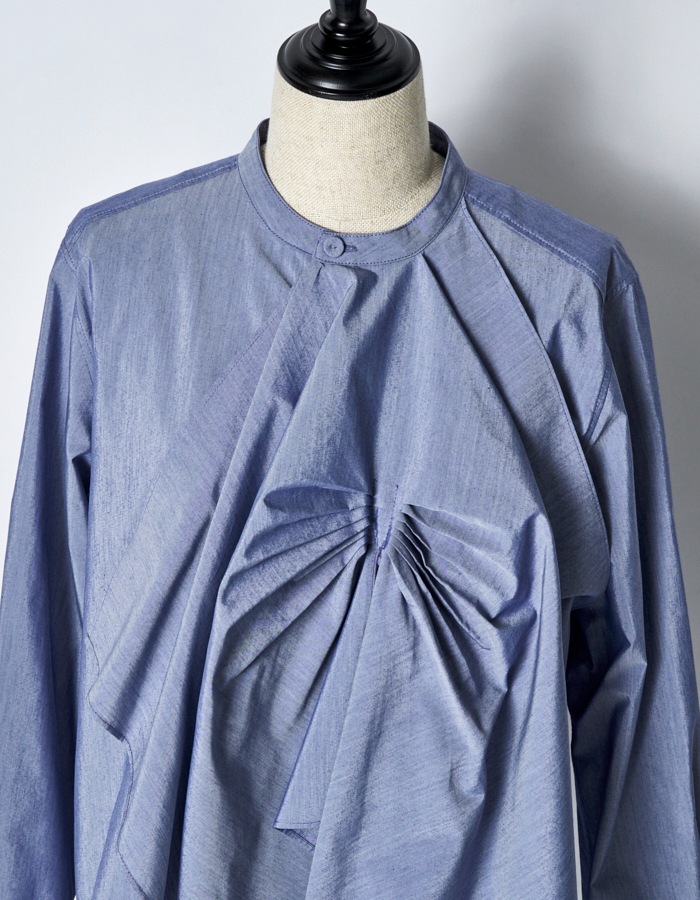 Tuck Chief Band Collar Shirt / sax