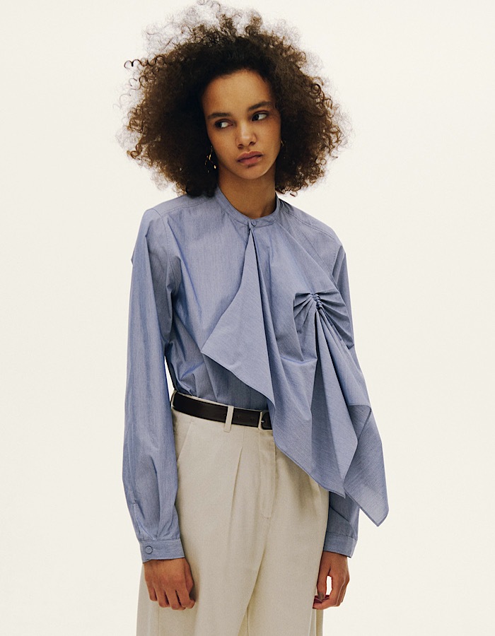 Tuck Chief Band Collar Shirt / sax