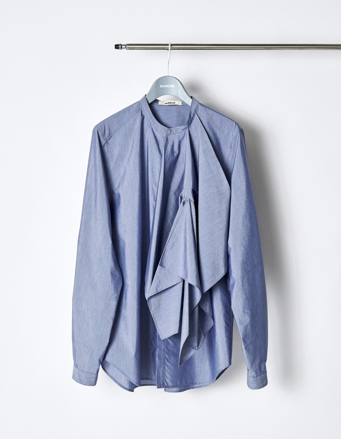 Tuck Chief Band Collar Shirt / sax