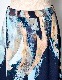 Wing Panel Print Skirt / navy