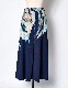 Wing Panel Print Skirt / navy