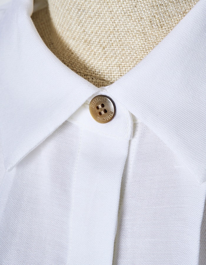 Ballon Sleeve Shirt / white
