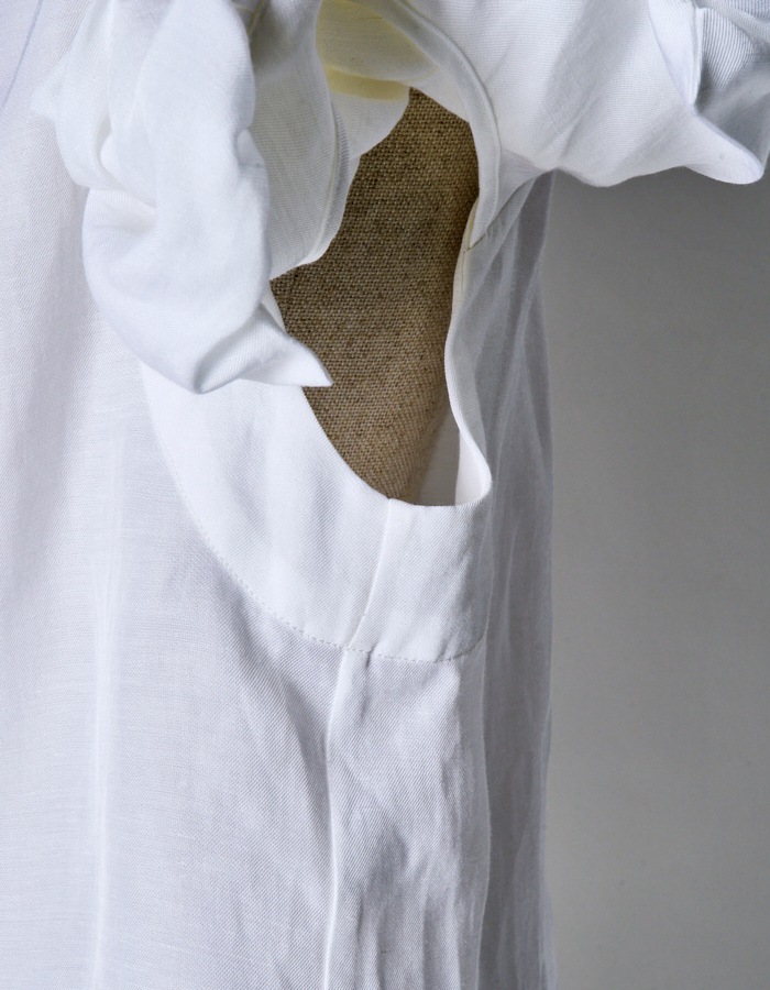 Ballon Sleeve Shirt / white