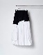 Knit Bonding Typewriter Skirt / white