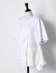 Moon Ruffle Cutsew Tops / white