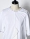 Moon Ruffle Cutsew Tops / white