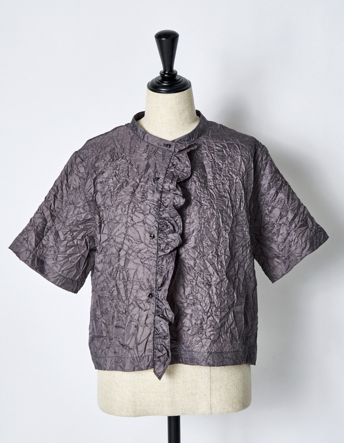 Catch Washer Cropped Tops / gray