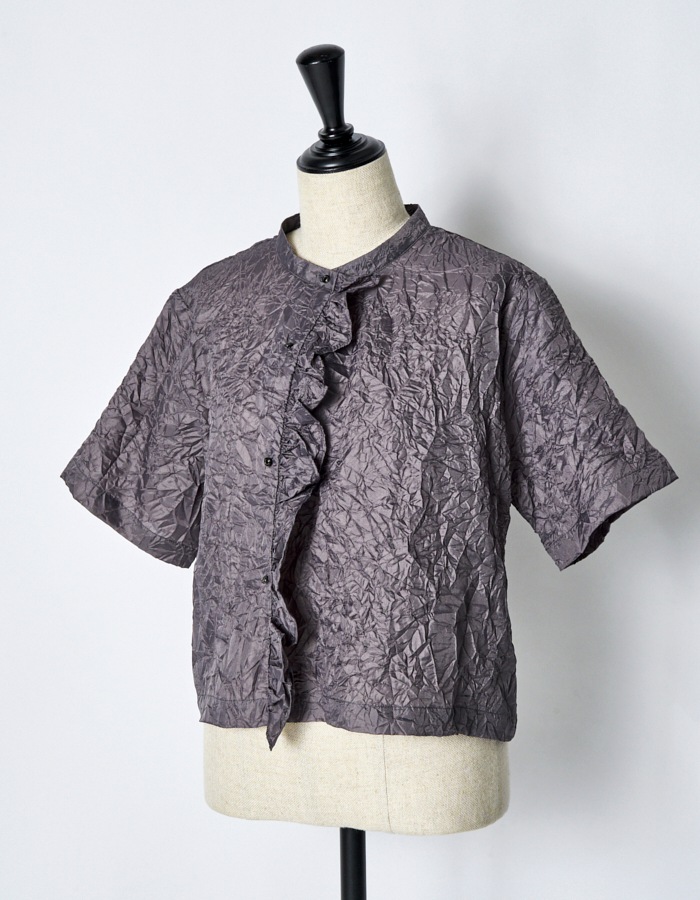 Catch Washer Cropped Tops / gray