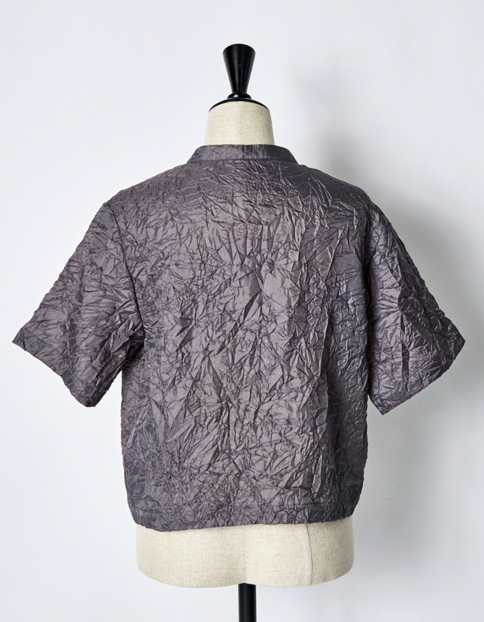 Catch Washer Cropped Tops / gray
