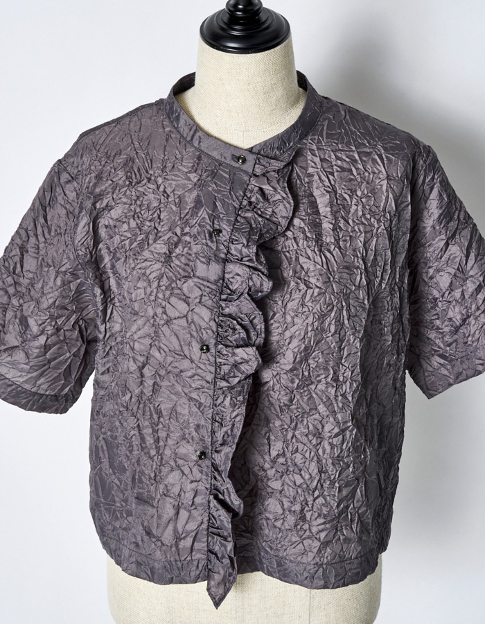 Catch Washer Cropped Tops / gray