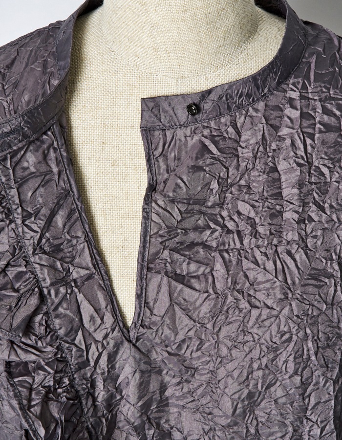 Catch Washer Cropped Tops / gray