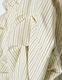 Snowflake Stripe Shirt / ivory