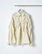Snowflake Stripe Shirt / ivory
