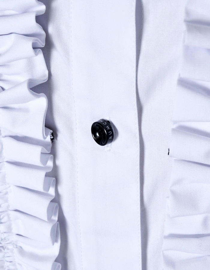 Ruffle Dress / white