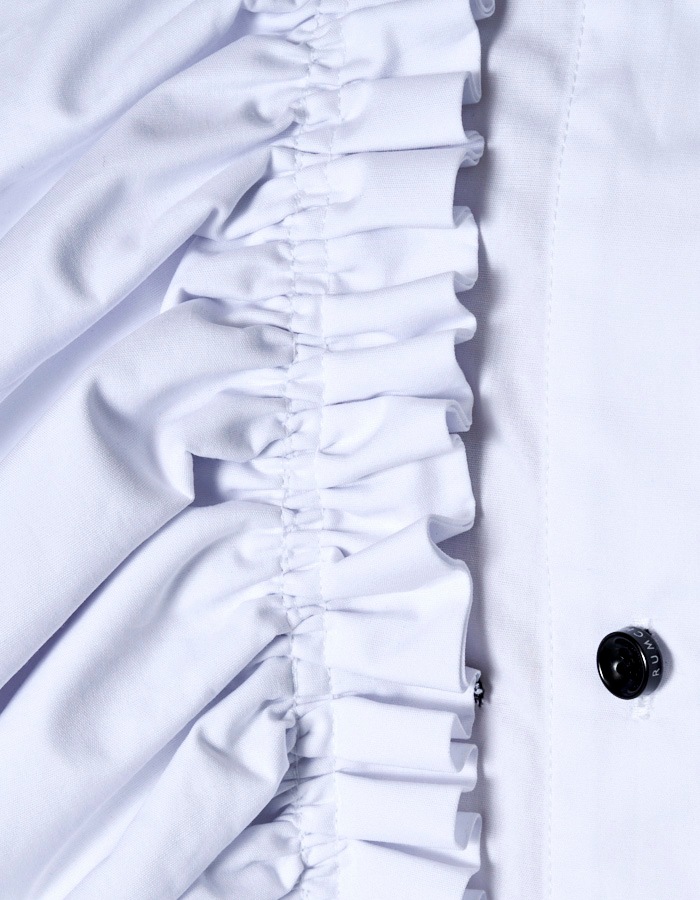 Ruffle Dress / white