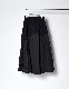 Knit Bonding Typewriter Skirt / black
