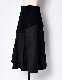 Knit Bonding Typewriter Skirt / black