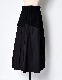 Knit Bonding Typewriter Skirt / black