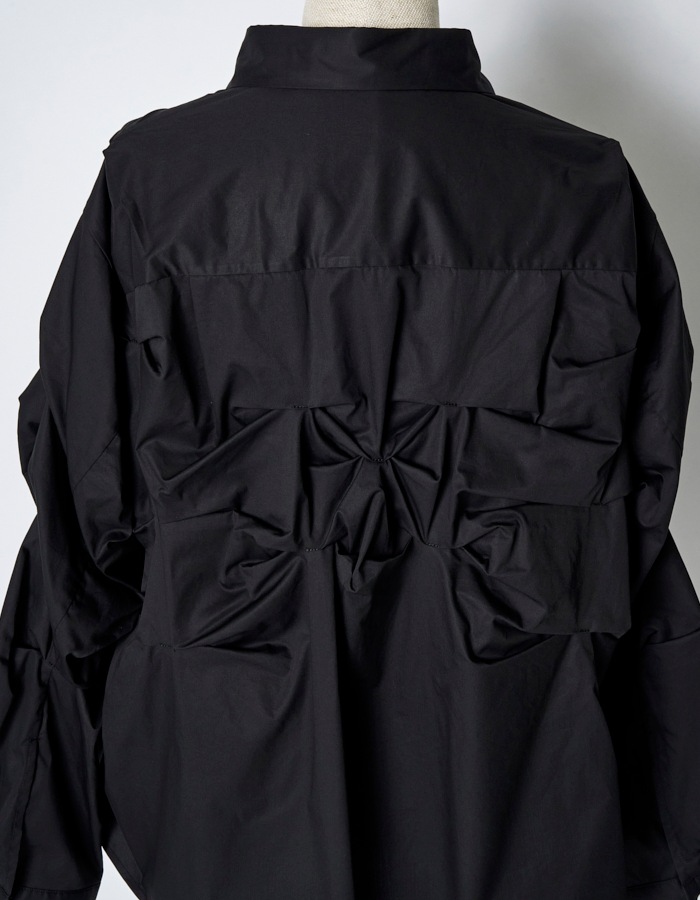Snowflake Cotton Shirt / black