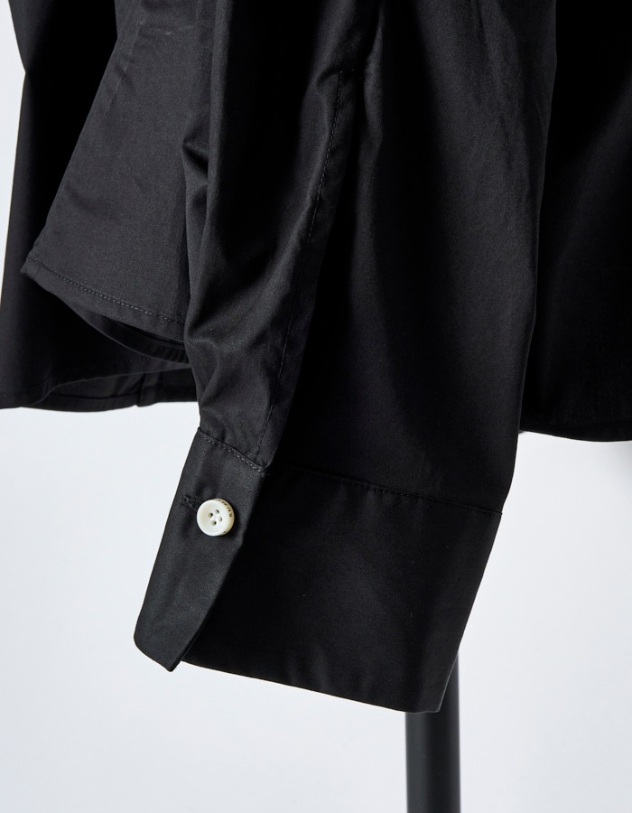 Snowflake Cotton Shirt / black