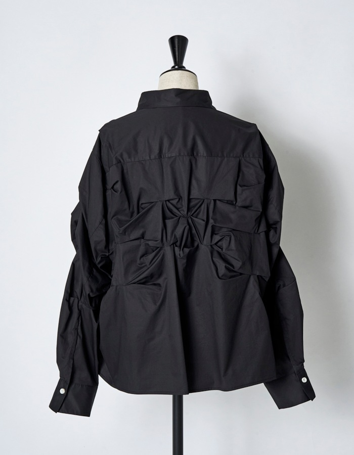 Snowflake Cotton Shirt / black
