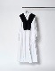Knit Bonding Shirt Dress / white