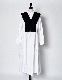 Knit Bonding Shirt Dress / white