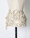 Flower Bond Yarn Belt / beige